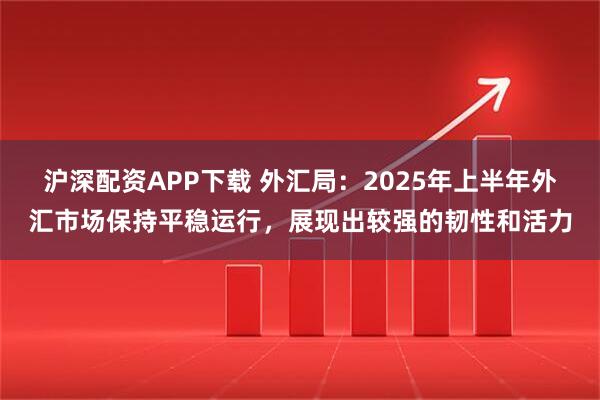 沪深配资APP下载 外汇局：2025年上半年外汇市场保持平稳运行，展现出较强的韧性和活力